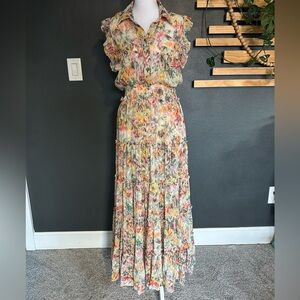 Misa Los Angeles Multicolor Floral Maxi Dress